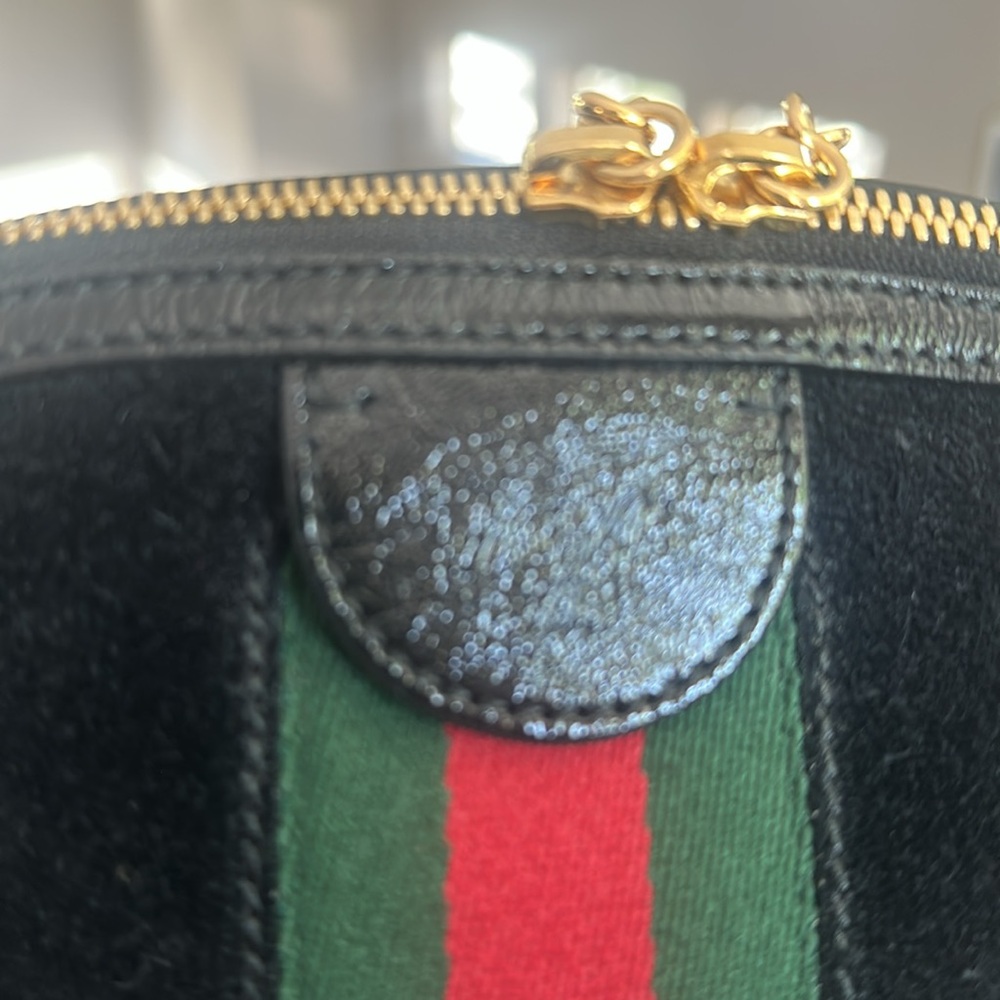 Beautiful Gucci Ophidia black suede Crossbody bag - Picture 9 of 15